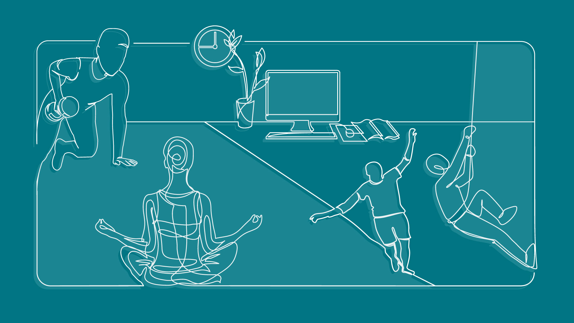 Outline of individuals participating in stay at home activities