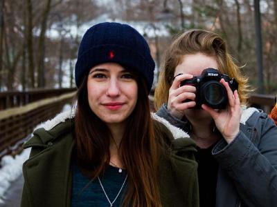 Photo of students on the bridge taken by Student Ray Meyers.