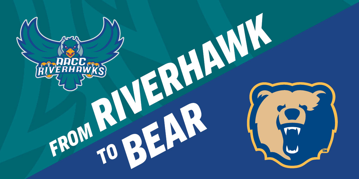 AACC Riverhawk and Morgan State Bear logos